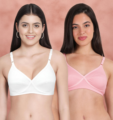 Susie Women Everyday Non Padded Bra(Pink, White)