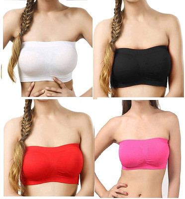 BACIONE TUBE MODEL BRA Women Bandeau/Tube Non Padded Bra(Multicolor)