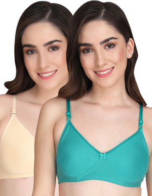 Liigne Women Full Coverage Lightly Padded Bra(Beige)