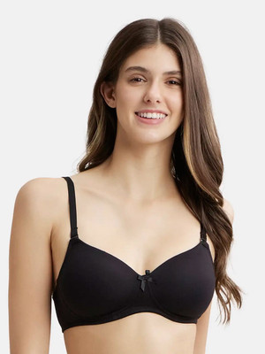 JOCKEY FE23 Women T-Shirt Lightly Padded Bra(Black)