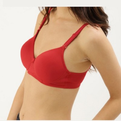 Achivus Non Padded Bra Red Color full Covrage Bra (PACK OF 1 ) Women Full Coverage Non Padded Bra(Red)