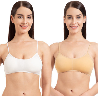 TWEENS by Belle Lingeries Bra 071 Women Bralette Non Padded Bra(White, Beige)
