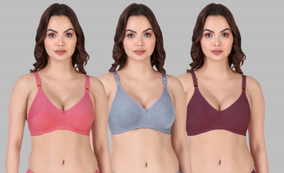 Beach Curve B_Rinki Bra Women Minimizer Non Padded Bra(Red, Blue, Maroon)