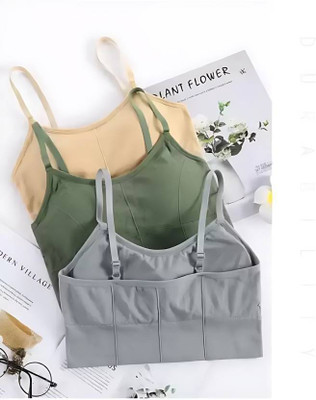 FASHOKART Unique Design Women Sports Lightly Padded Bra(Multicolor)