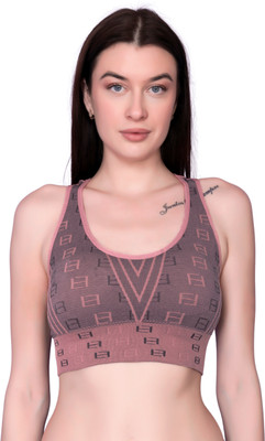 Winsure Women T-Shirt Non Padded Bra(Pink)