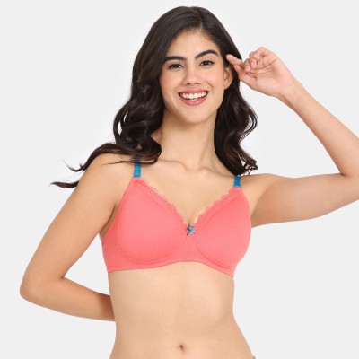 Rosaline By Zivame Women T-Shirt Lightly Padded Bra(Pink)