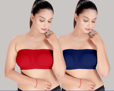 HAYA FASHION Women Bandeau/Tube Non Padded Bra(Multicolor)