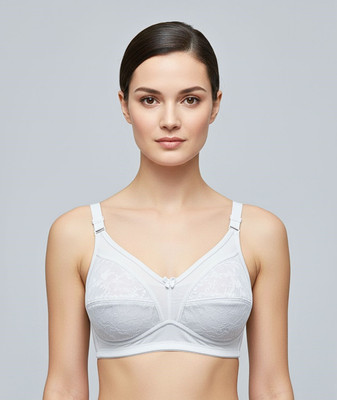 Lovanna fashion Women Full Coverage Non Padded Bra(White)