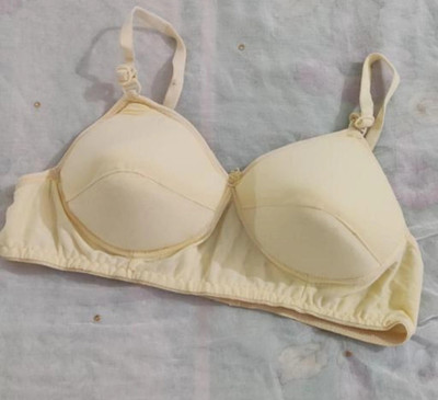 SanjuFashion PREMIUM QUALITY random Colour Women T-Shirt Heavily Padded Bra(Beige)