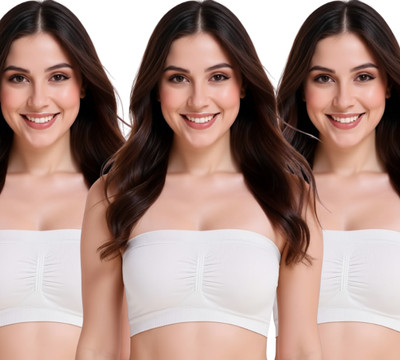 JKOZY black Women Sports Lightly Padded Bra(White)