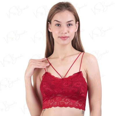 DIVORA Women Bralette Lightly Padded Bra(Maroon)