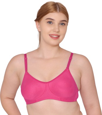 KOMLI Komli Non Padded Beginners Full Coverage Bra Women Training/Beginners Non Padded Bra(Pink)