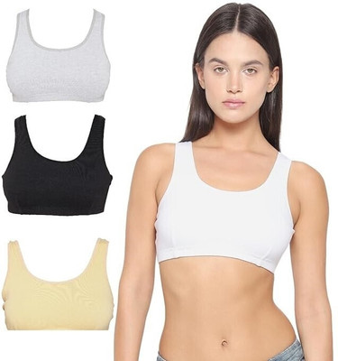 NUDORA FREE SIZE Girls Sports Non Padded Bra(Multicolor)