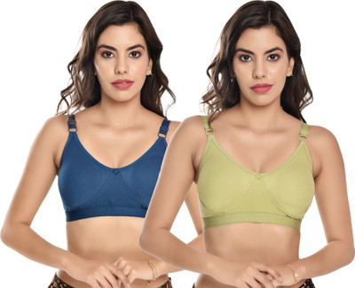 Viral Girl NA Women T-Shirt Non Padded Bra(Green, Light Green)