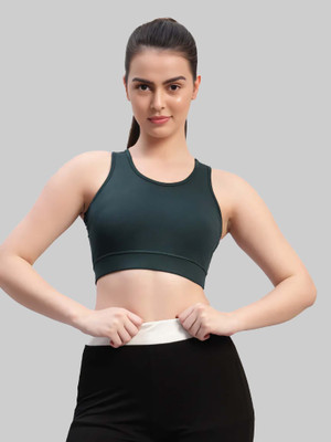 Chicaria Women Sports Non Padded Bra(Green)