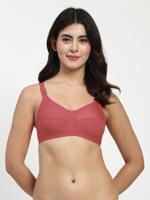 LILY C703 Women Minimizer Non Padded Bra(Maroon, Pink)