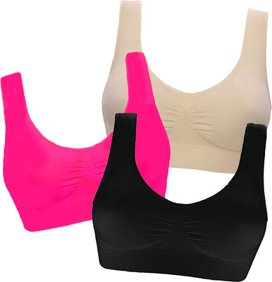 SWATIK Women Sports Non Padded Bra(Multicolor)