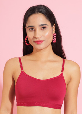 Dollar Missy Wire-Free Beginers Women Training/Beginners Non Padded Bra(Pink)