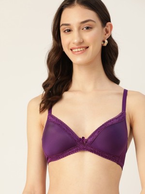 Dressberry Women T-Shirt Lightly Padded Bra(Purple)