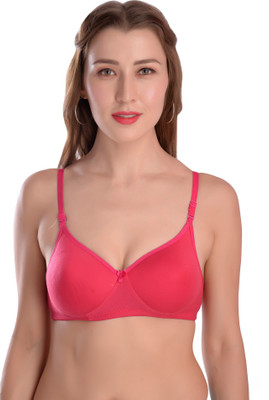 MC Fashion Fashionble non-padded bra Women Full Coverage Lightly Padded Bra(Pink)