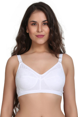 Layeba Women Full Coverage Non Padded Bra(White)