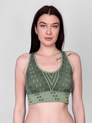 DealSeven fashion Women Bralette Lightly Padded Bra(Green)
