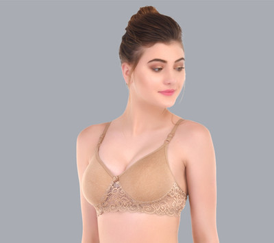 CALCADOS Stylish new color Full coverage Women Push-up Lightly Padded Bra(Orange)