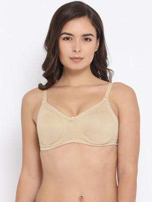 Macrowoman W-Series Seamless Soft Cup Bra Women Everyday Non Padded Bra(Beige)