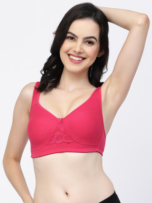 COLLEGE GIRL CG1214 Double Layered Women Everyday Non Padded Bra(Pink)