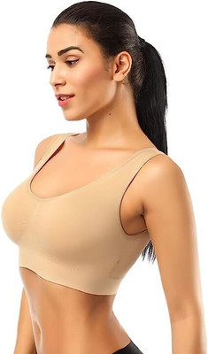 Brafee FREE SIZE Girls Sports Non Padded Bra(Multicolor)