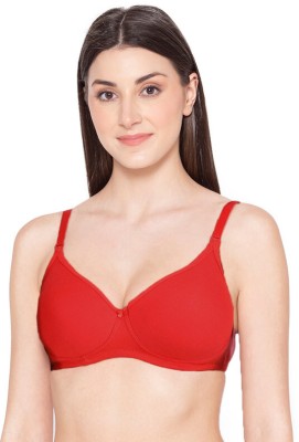 Groversons Paris Beauty Women Full Coverage Lightly Padded Bra(Red)