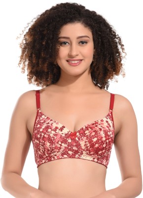 JSR Paris Beauty EMMA Women T-Shirt Lightly Padded Bra(Red)