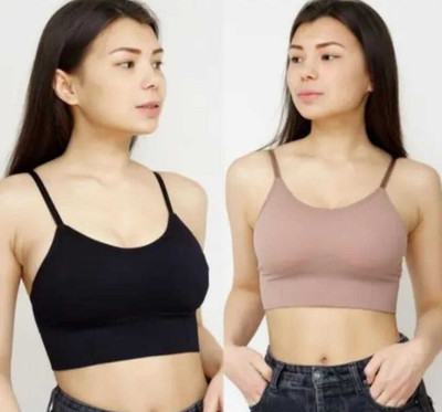 NITYAM Women Everyday Lightly Padded Bra(Black, Purple)
