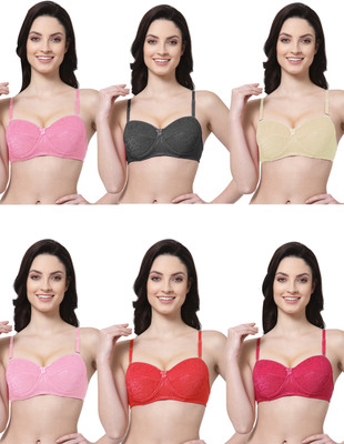 Shyam Sons FLAIR KashishFoam Women Bralette Lightly Padded Bra(Multicolor)