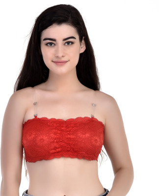 SD Fashions Women Bralette Lightly Padded Bra(Red)