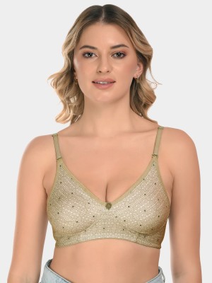 Divaflo Liprose Women T-Shirt Non Padded Bra(Beige)