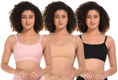 PESHE Sports Girls Training/Beginners Non Padded Bra(Multicolor)