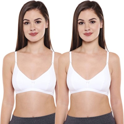 BodyCare N1575WW-2PCS Women Everyday Non Padded Bra(White)