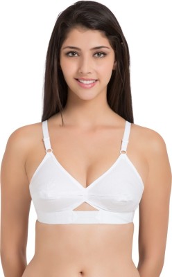 Centra Women Full Coverage Non Padded Bra(White)