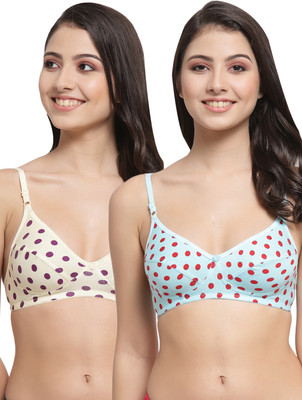 Docare YummyMino Women Everyday Non Padded Bra(Blue, Yellow)