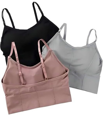 ZALPAL ENTERPRISE ActiveCurve Stylish Sports Bra Women Sports Lightly Padded Bra(Black)