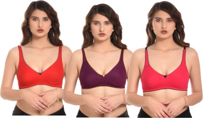 KINZA SOFT aliza Women Full Coverage Non Padded Bra(Purple)