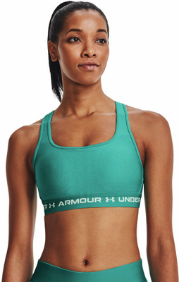 UNDER ARMOUR Women Sports Lightly Padded Bra(Green)