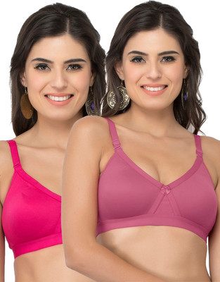 COLLEGE GIRL CG1304 Women Minimizer Lightly Padded Bra(Purple, Pink)
