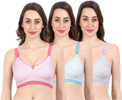Layeba Women Minimizer Non Padded Bra(Multicolor)