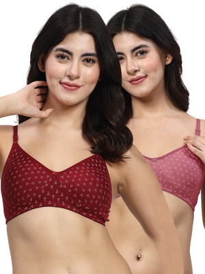 LILY Itida Women Cami Bra Non Padded Bra(Maroon, Maroon)