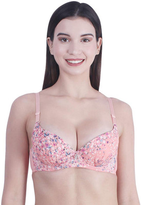FANDOM 4U Women Push-up Lightly Padded Bra(Pink)