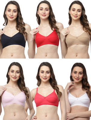 COLLEGE GIRL CGRO1256 Women T-Shirt Non Padded Bra(Multicolor)