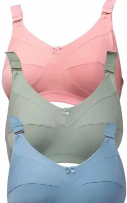 SMOOTHFIT Smooth Fit Women’s Full Coverage Bra | Cotton Blend | Non-Padded | Daily Wear Women Full Coverage Non Padded Bra(Multicolor)