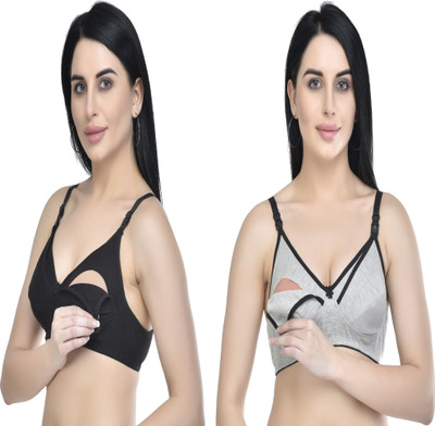 FASALVI Women Full Coverage Non Padded Bra(Multicolor)